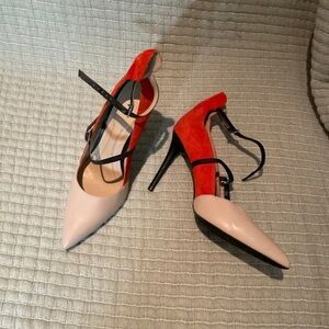 Marks & Spencer Red and Cream Heels